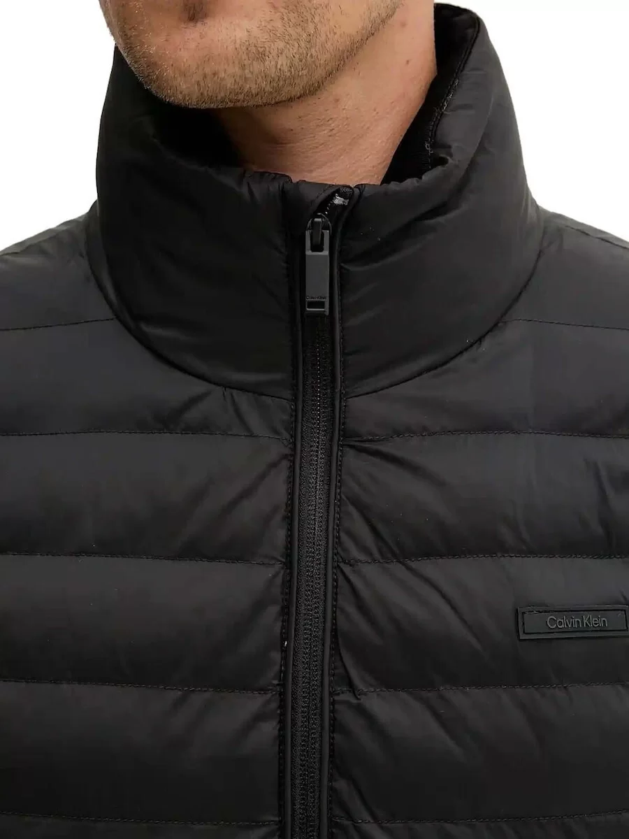 Calvin Klein Uzun Kollu Hafif Naylon Kapitone Erkek Ceket LV04LC506G-UB1