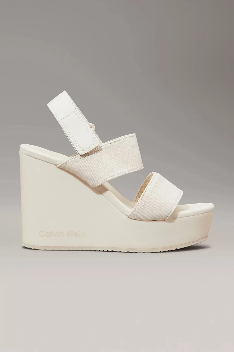 Calvin Klein WEDGE SANDAL WEBBING IN Kadın  Sandalet YW0YW01790-AEO