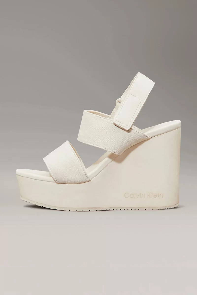 Calvin Klein WEDGE SANDAL WEBBING IN Kadın  Sandalet YW0YW01790-AEO