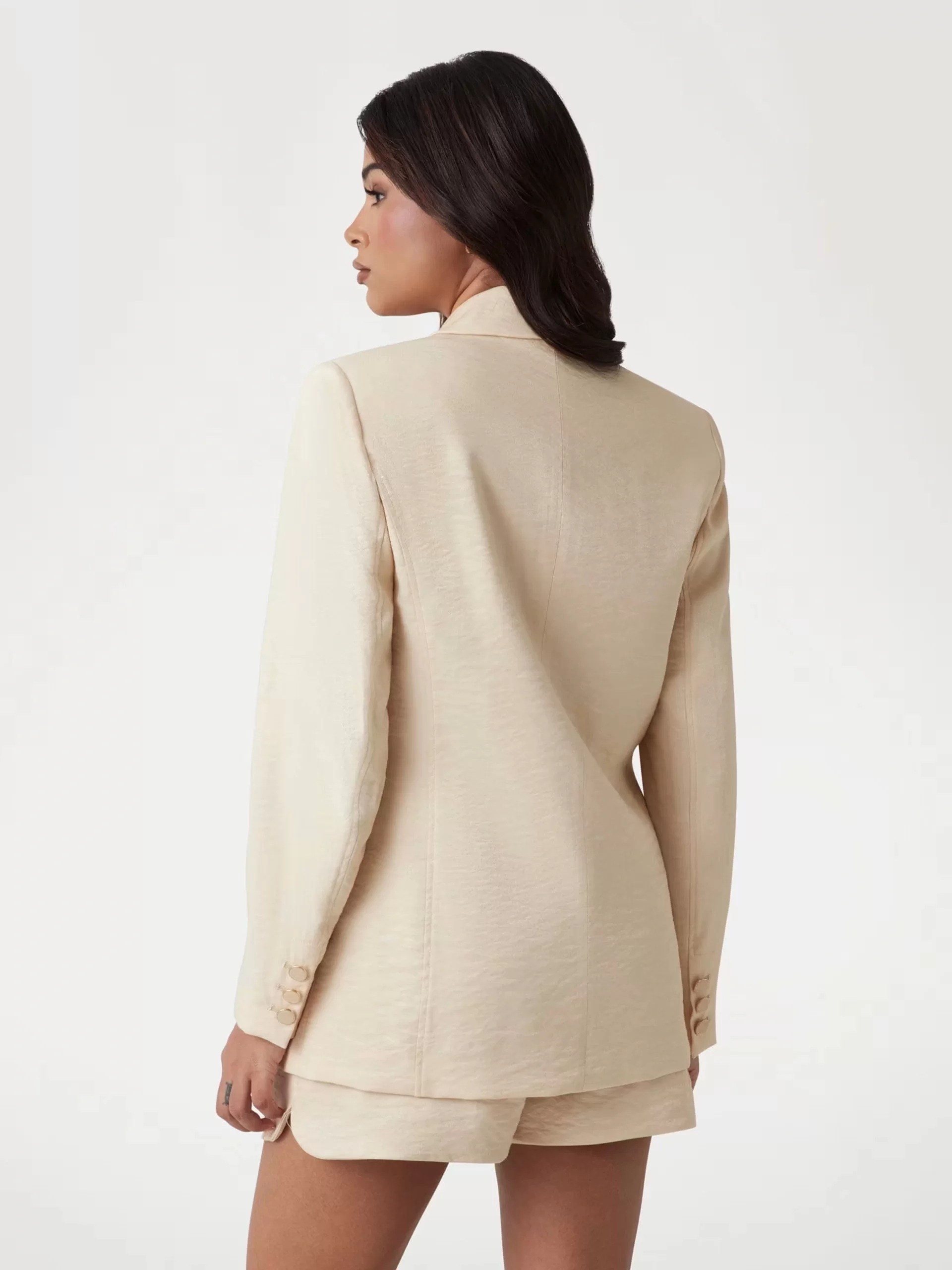 Guess CAMILLE PERFECT BLAZER Kadın Bej Blazer Ceket W5GN63WH5F0-F14Z