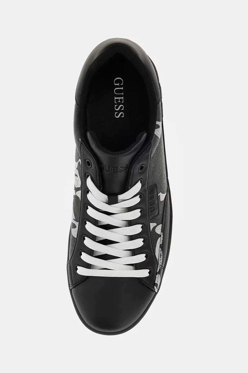 Guess CASERTA Erkek SİYAH Sneaker FMFCASPAT12-BKGRY