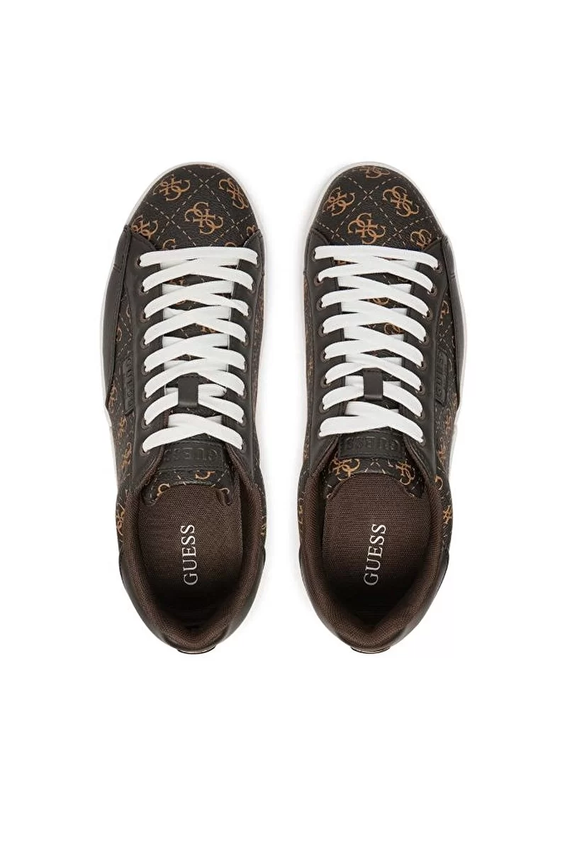 Guess Erkek Kahverengi Caserta 4G Logolu Snekaer