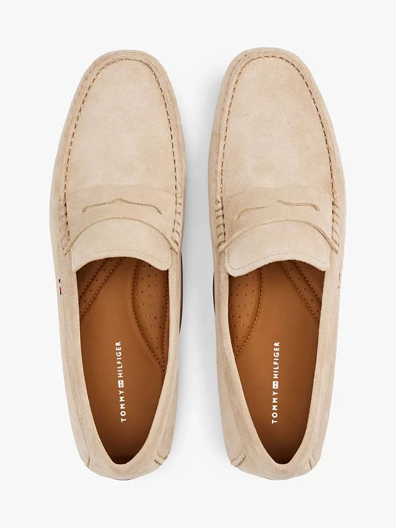 Tommy Hilfiger CASUAL HILFIGER SUEDE DRIVER Erkek  Loafer FM0FM049980F7