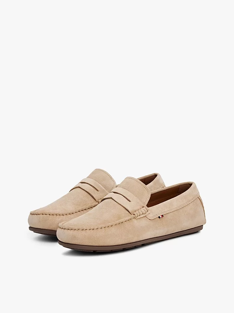 Tommy Hilfiger CASUAL HILFIGER SUEDE DRIVER Erkek  Loafer FM0FM049980F7