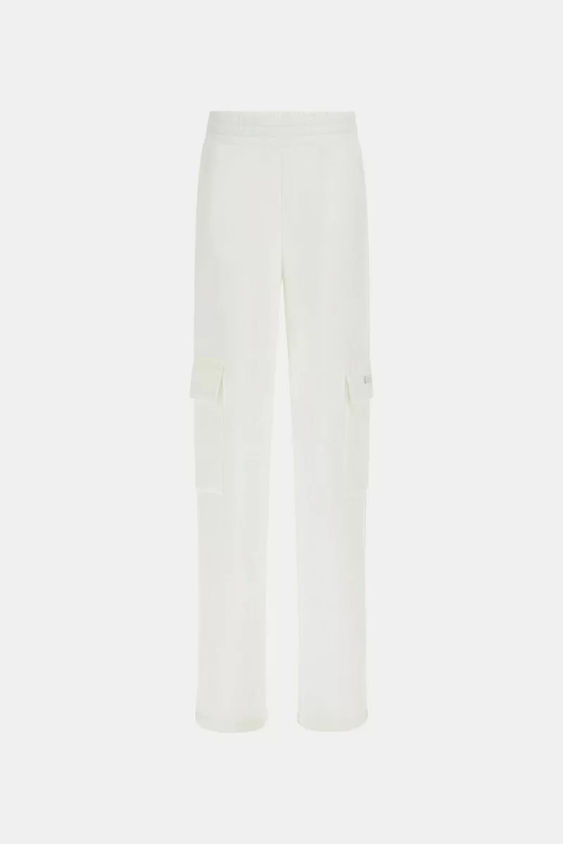 Guess CECILIA SCUBA CARGO PANTS Kadın Krem Eşofman Altı V4BB12K7UW2-G6K5