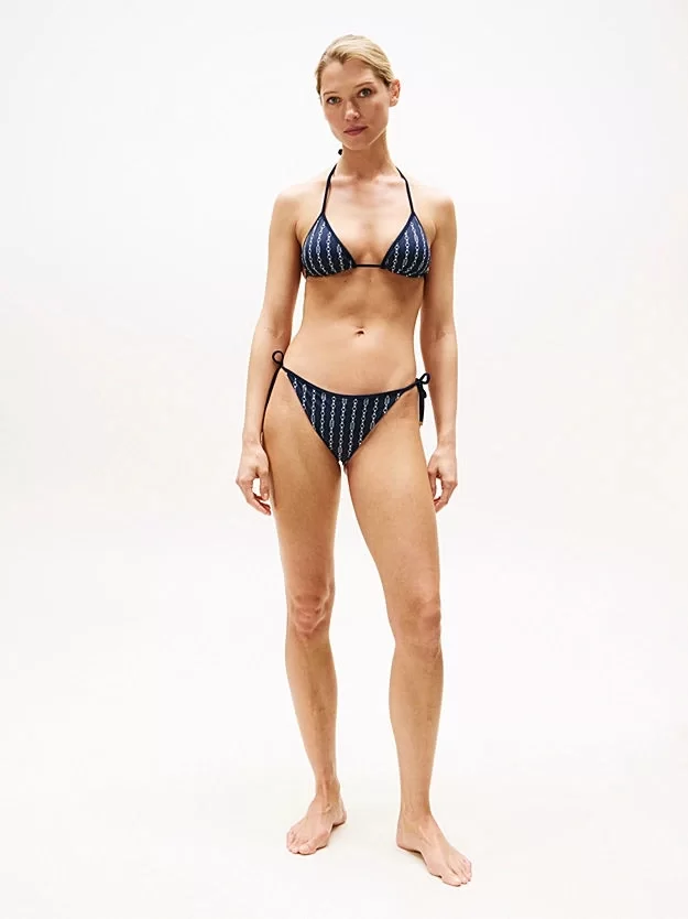 Tommy Hilfiger CHEEKY STRING SIDE TIE PRINT Kadın  Bikini UW0UW053160G3