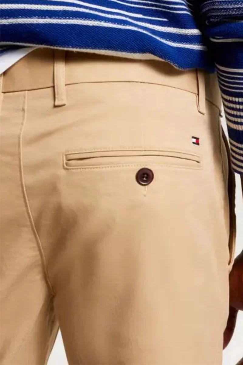 Tommy Hilfiger Erkek Slim Fit Bej Pantolon