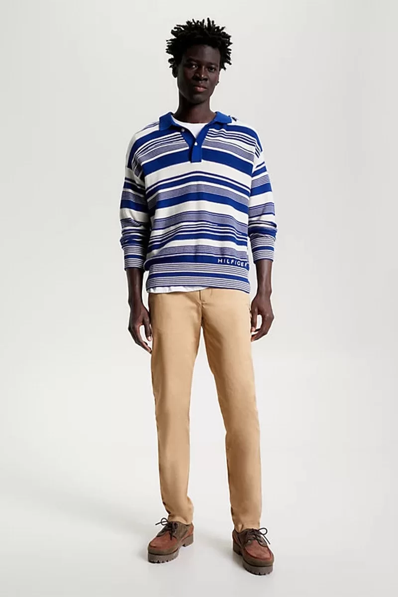 Tommy Hilfiger Erkek Slim Fit Bej Pantolon