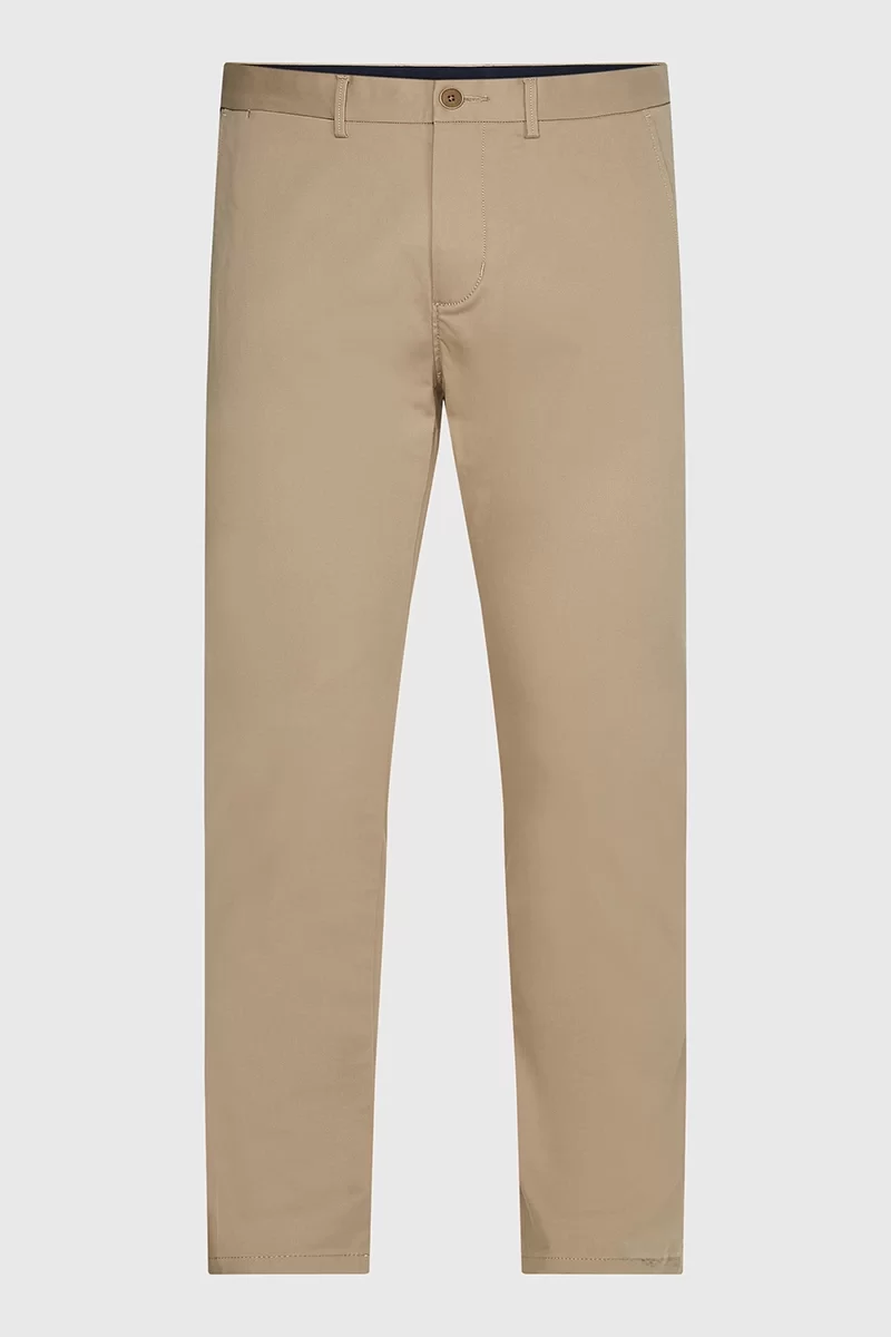 Tommy Hilfiger CHINO BLEECKER 1985 PIMA COTTON Erkek BEJ Pantolon MW0MW26619AEG