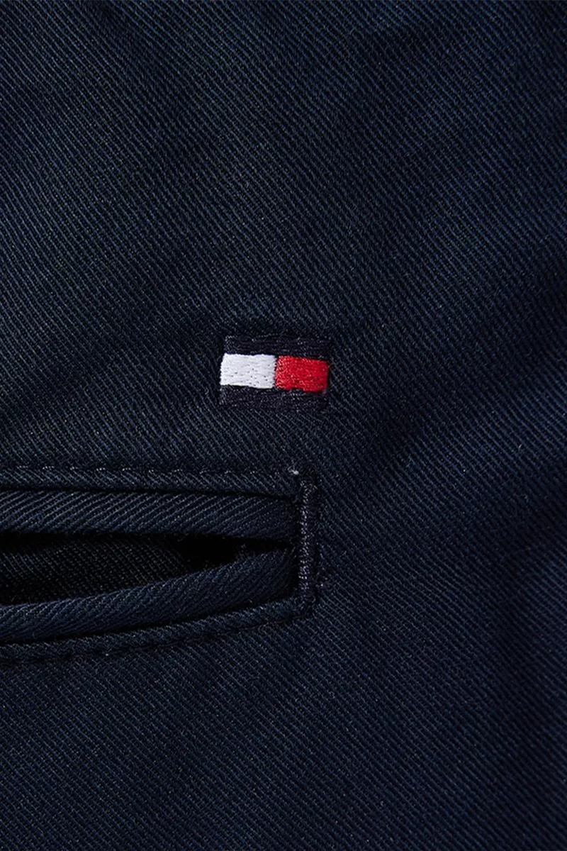 Tommy Hilfiger CHINO HARLEM PO DRWS CO LINEN Erkek Lacivert Pantolon MW0MW34533DW5
