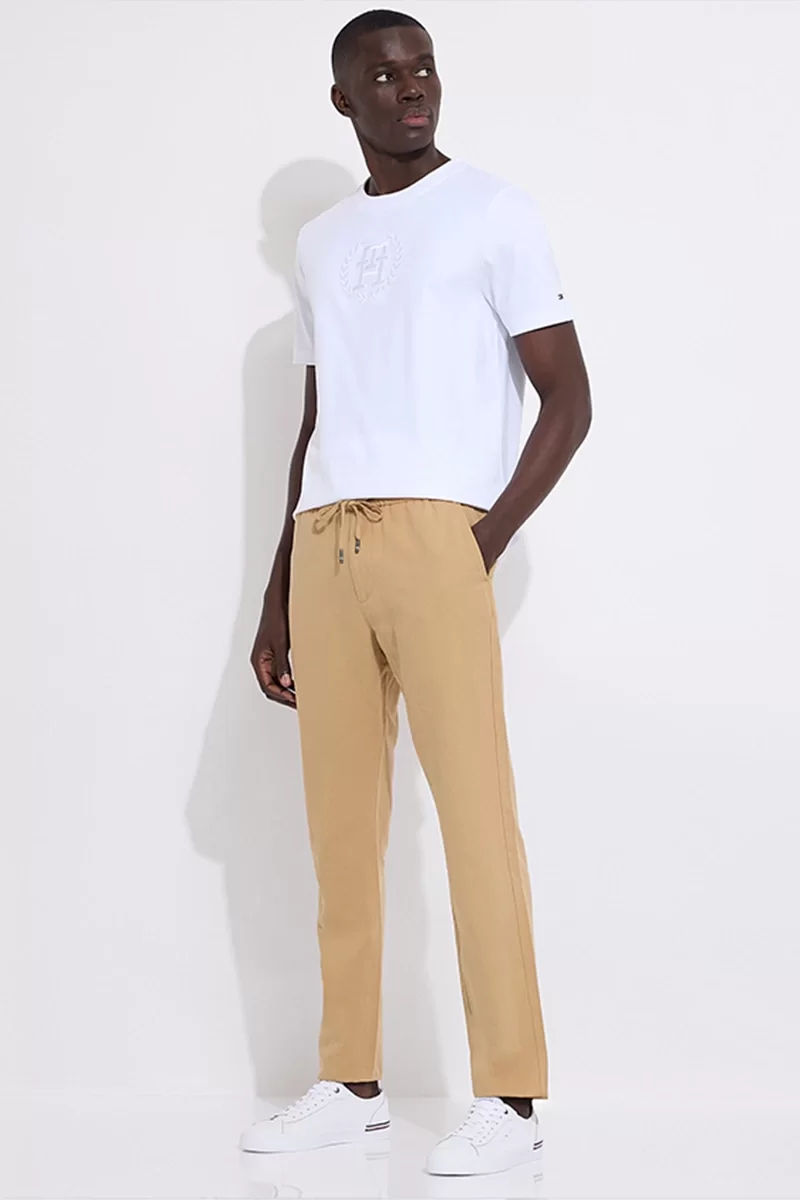Tommy Hilfiger Harlem İpli Bel Chino Bej Pantolon