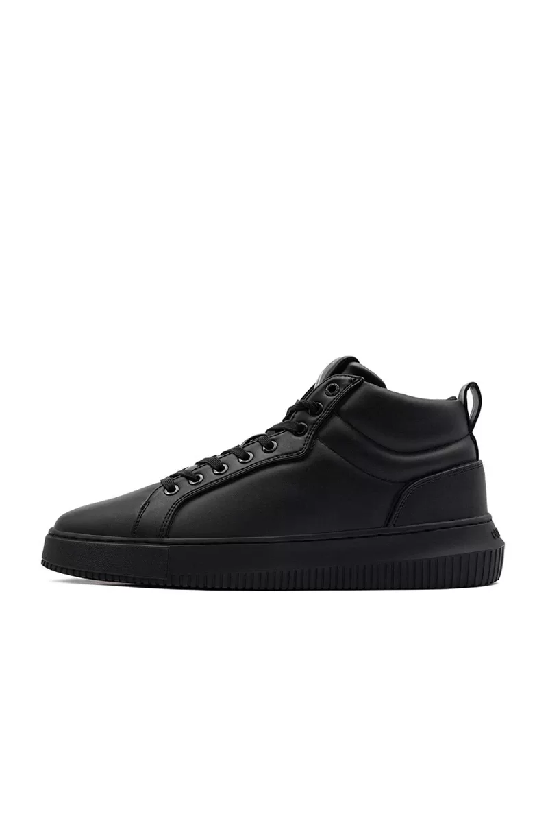 CK Jeans CHUNKY CUPSOLE CLEAN HIGH Erkek SİYAH Sneaker YM0YM01120-0GJ