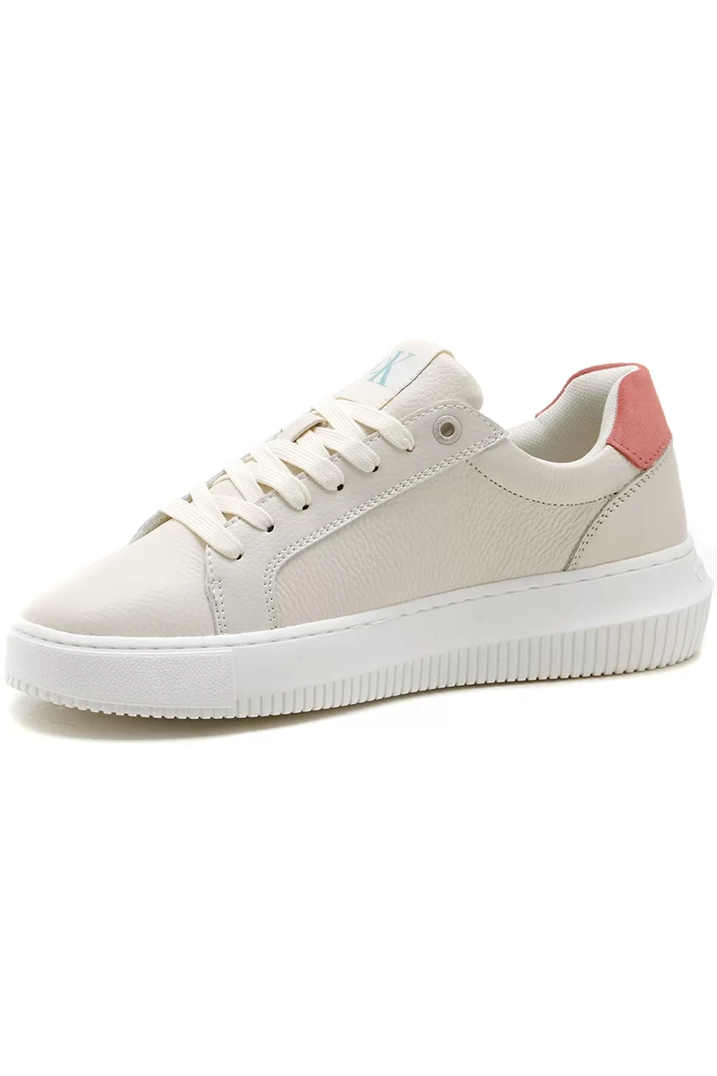 Calvin Klein  Kadın Chunky Taban CK Logo Beyaz Sneaker