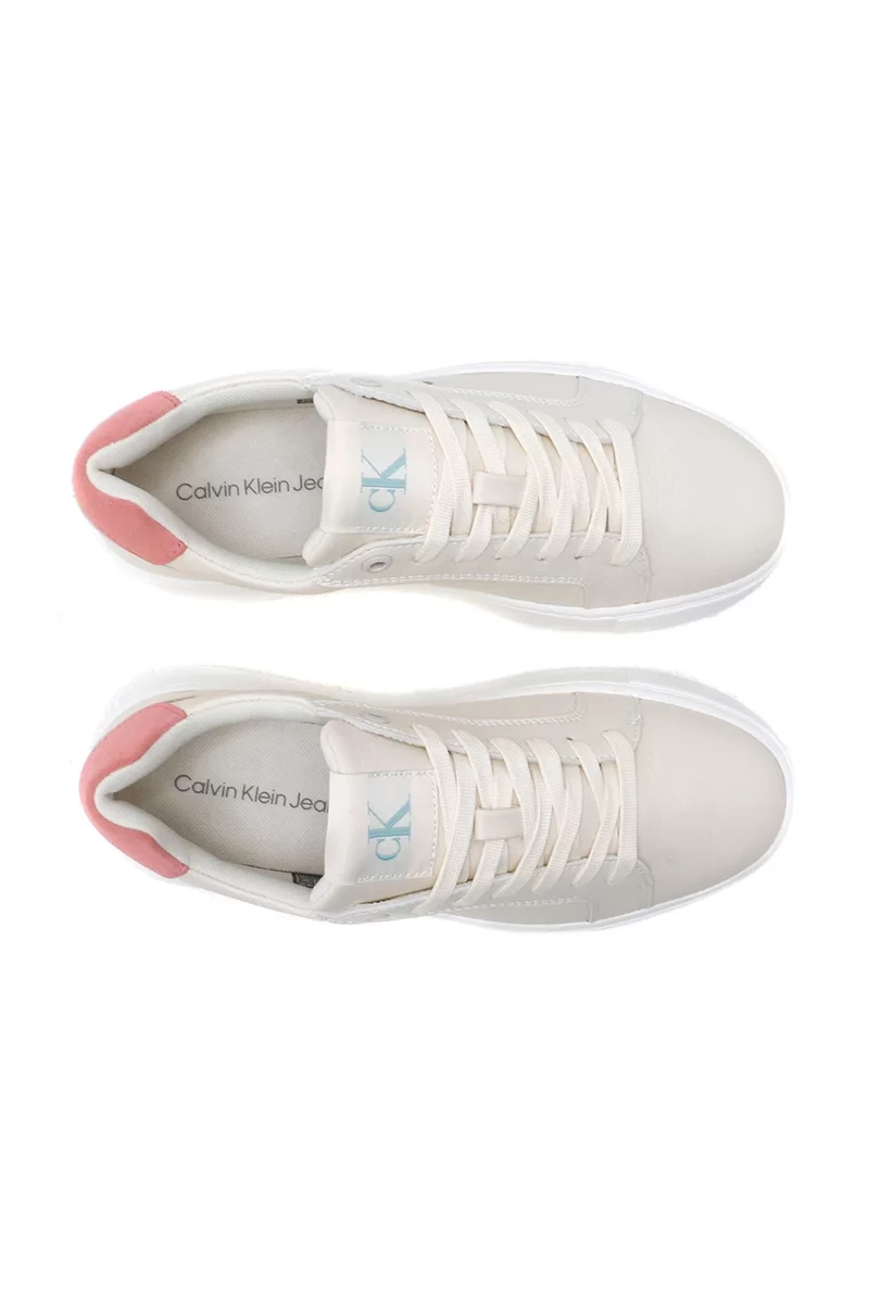 Calvin Klein  Kadın Chunky Taban CK Logo Beyaz Sneaker