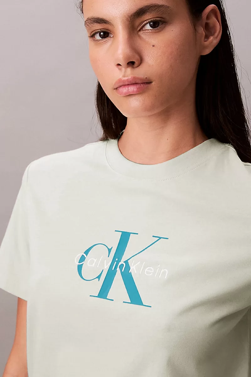 CK Jeans HR SS CLSSC MNLG CNC Kadın  T-shirt LV047B865G-NF1