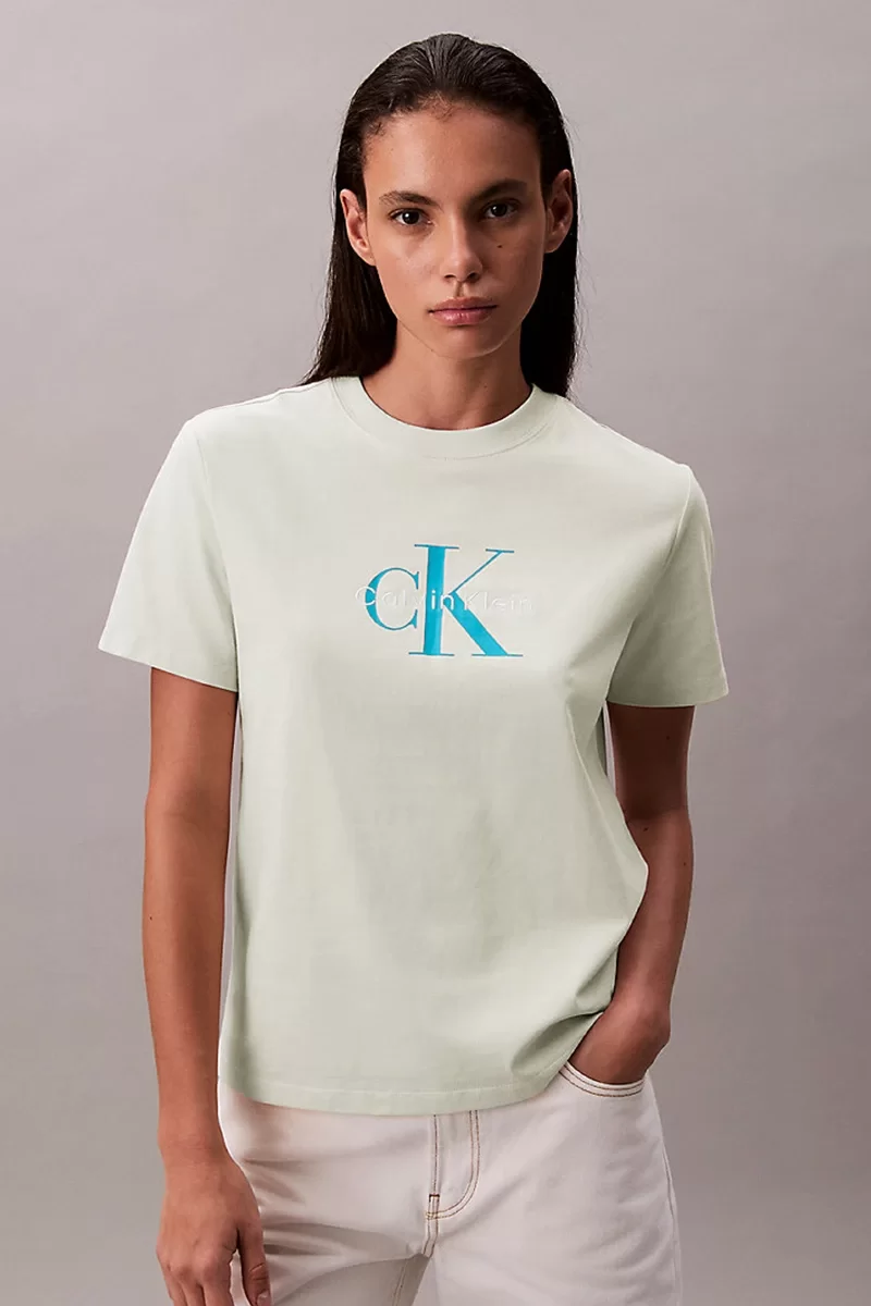 CK Jeans HR SS CLSSC MNLG CNC Kadın  T-shirt LV047B865G-NF1