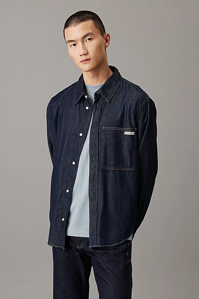 CK Jeans REGULAR DENIM SHIRT Erkek  Ceket J30J326584-1BJ