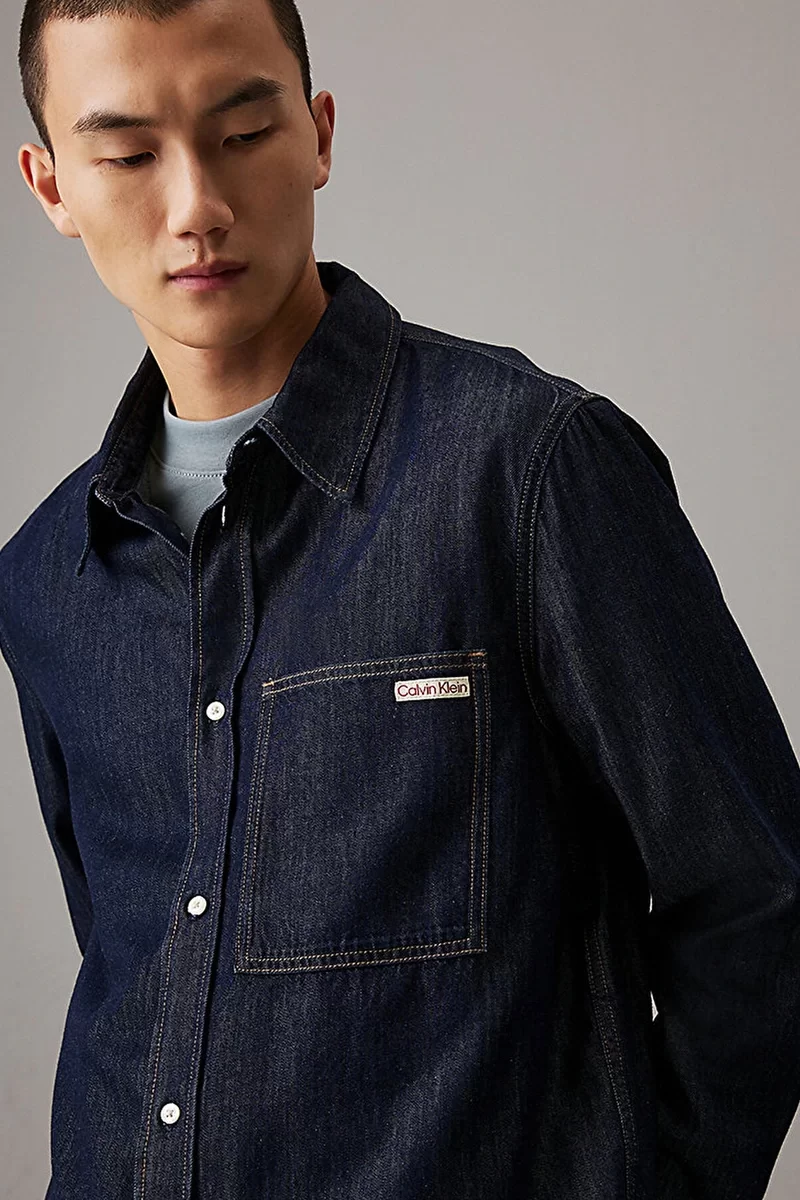 CK Jeans REGULAR DENIM SHIRT Erkek  Ceket J30J326584-1BJ