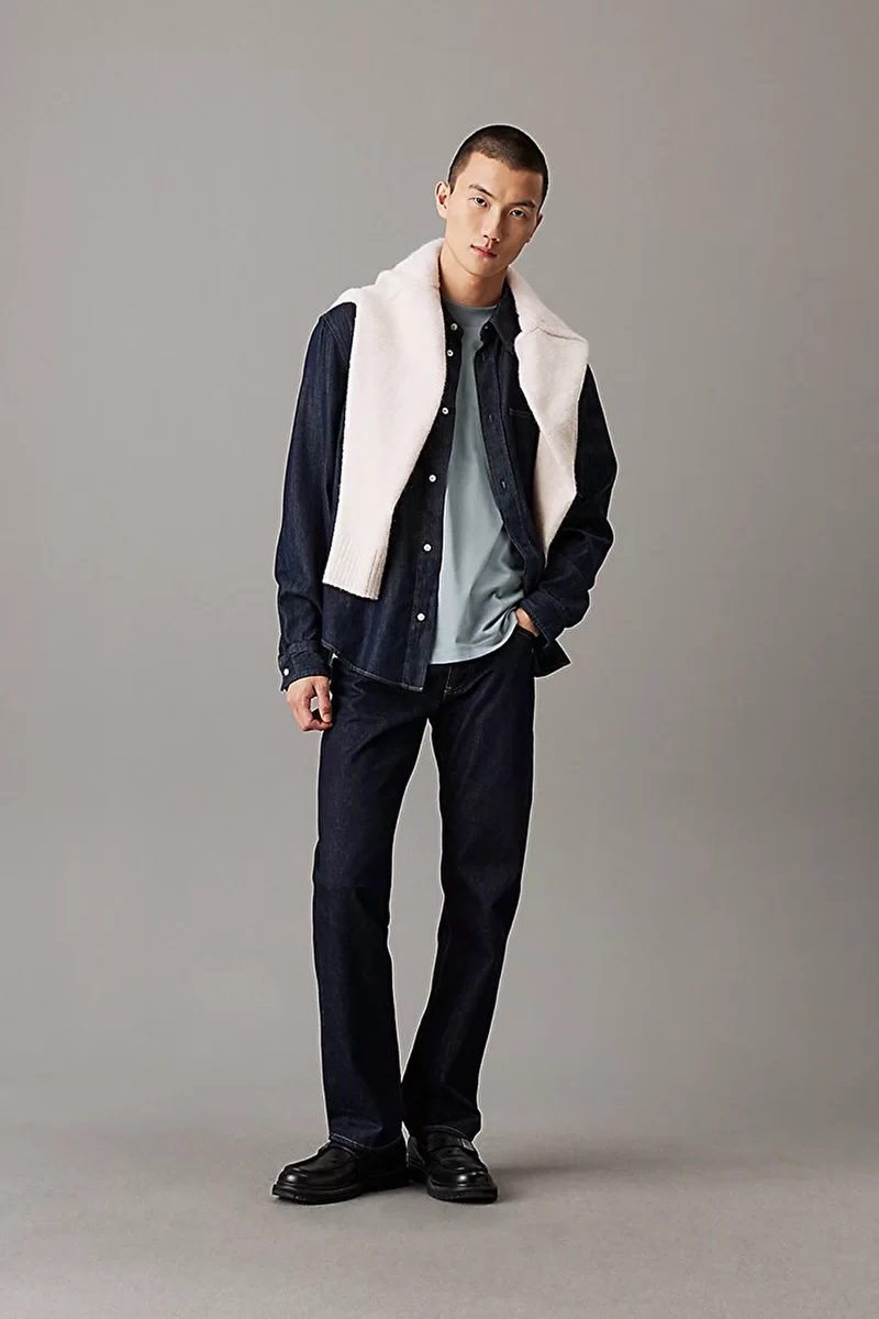 CK Jeans REGULAR DENIM SHIRT Erkek  Ceket J30J326584-1BJ