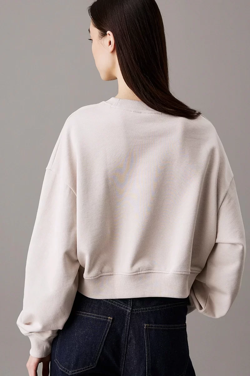 CK Jeans SCRIPT INSTITUTIONAL CREWNECK Kadın  Sweatshirt J20J224743-PDH