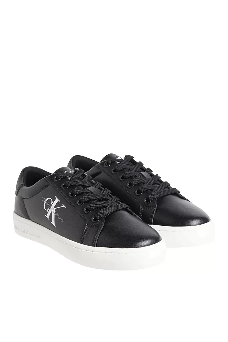Calvin Klein CLASSIC CUPSOLE LACEUP LTH WN Kadın BLACK Sneaker YW0YW01269-BEH