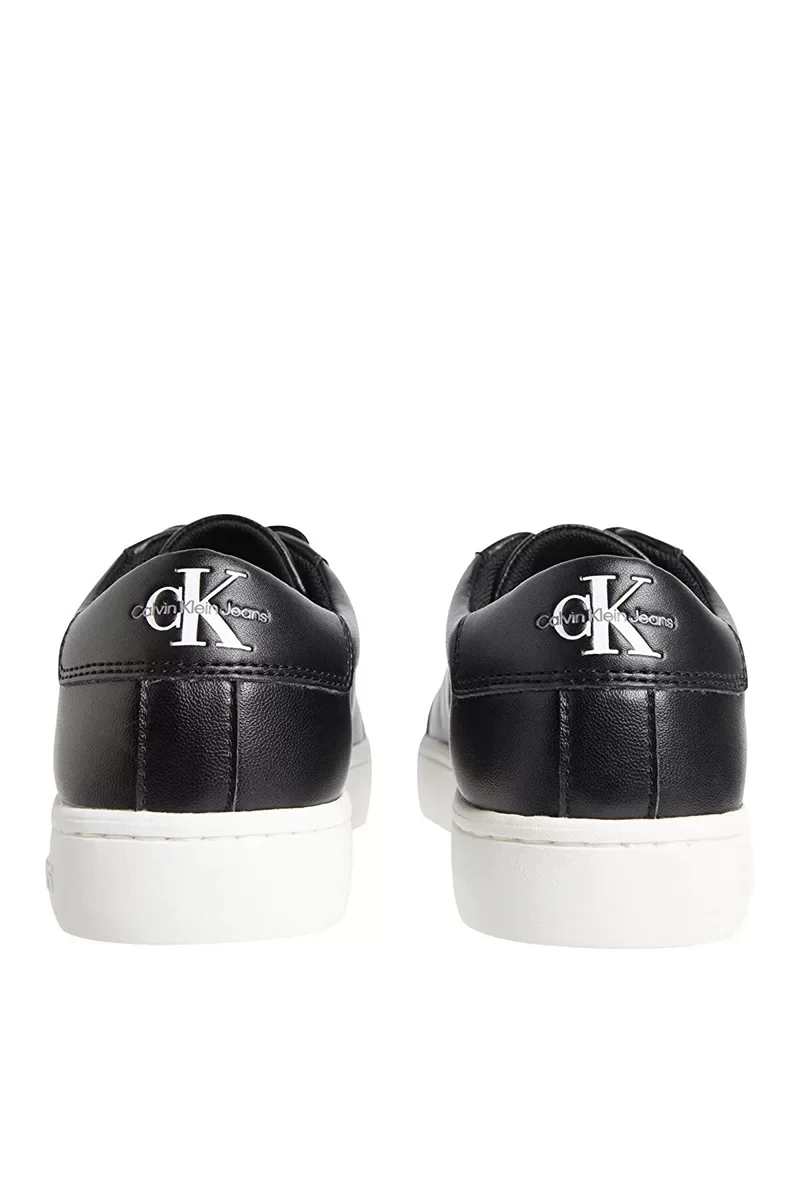 Calvin Klein CLASSIC CUPSOLE LACEUP LTH WN Kadın BLACK Sneaker YW0YW01269-BEH