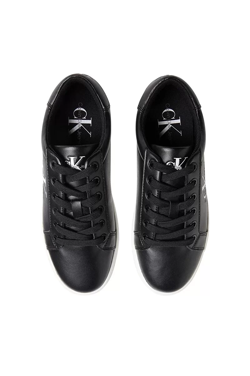 Calvin Klein CLASSIC CUPSOLE LACEUP LTH WN Kadın BLACK Sneaker YW0YW01269-BEH