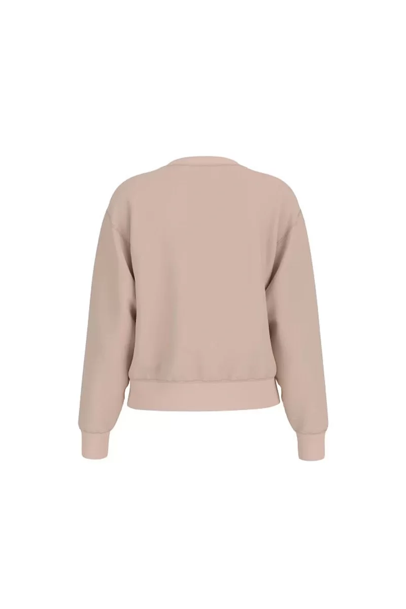 Guess CN PEONY LOGO FLEECE Kadın Bej Sweatshirt W5RQ05K7EX1-G1DP