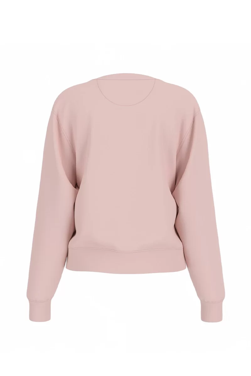 Guess CN PYTHON TRIANGLE LOGO FLECEE Kadın Pembe Sweatshirt W5RQ09K8802-A61L