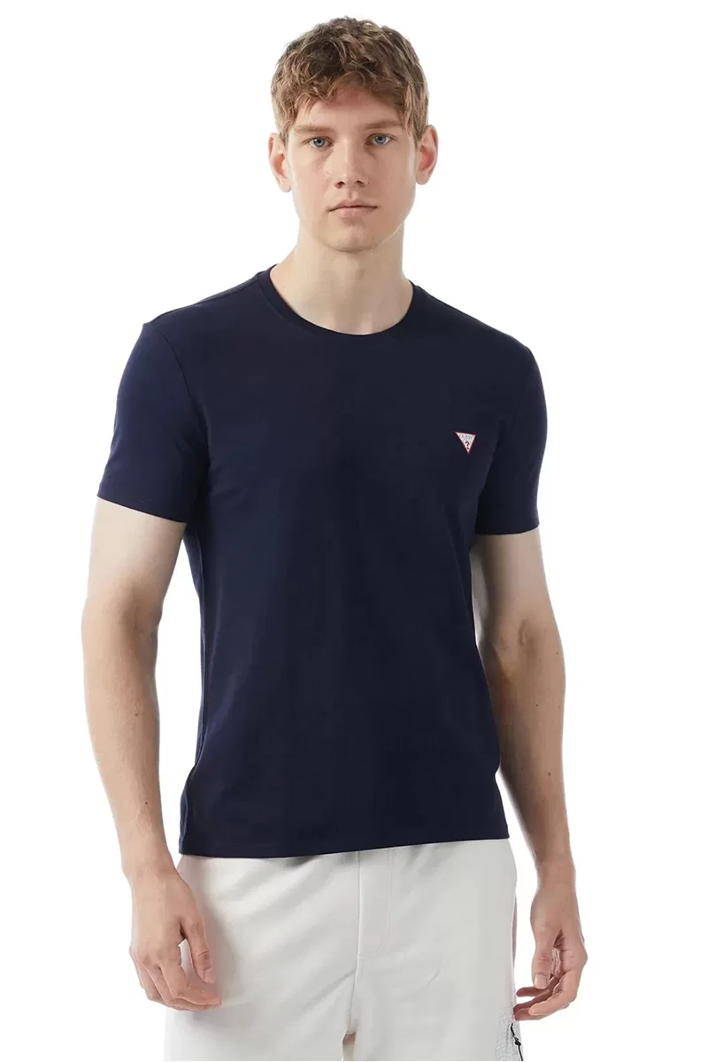Guess Cn Ss Core Tee Str Erkek Lacivert T-Shirt M2YI24J1314-G7V2