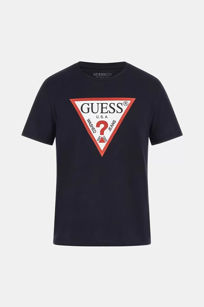 Guess CN SS ORIGINAL LOGO Erkek Lacivert T-shirt M2YI71I3Z14-G7V2