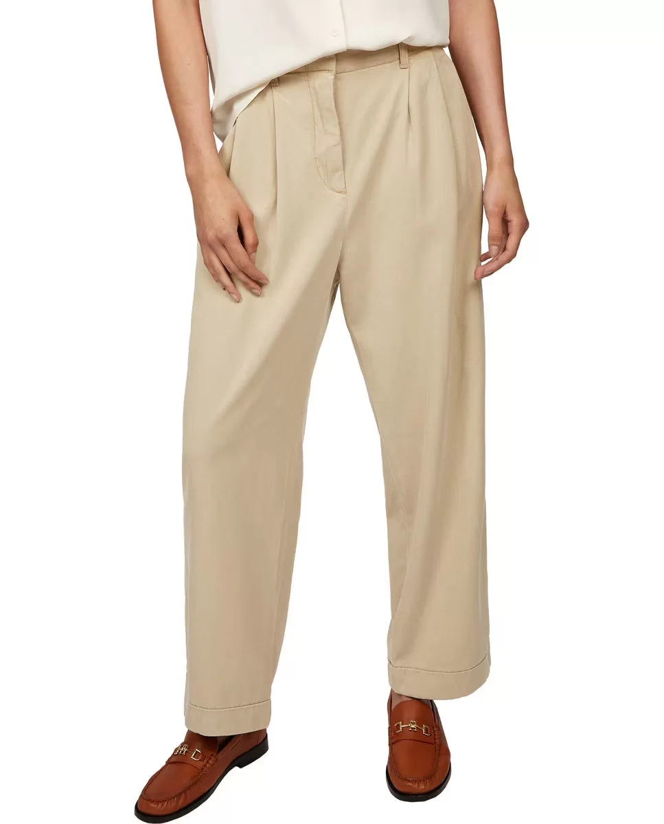 Tommy Hilfiger CO BLEND RLXD STR PULL ON CHINO Kadın  Pantolon WW0WW45589AEG