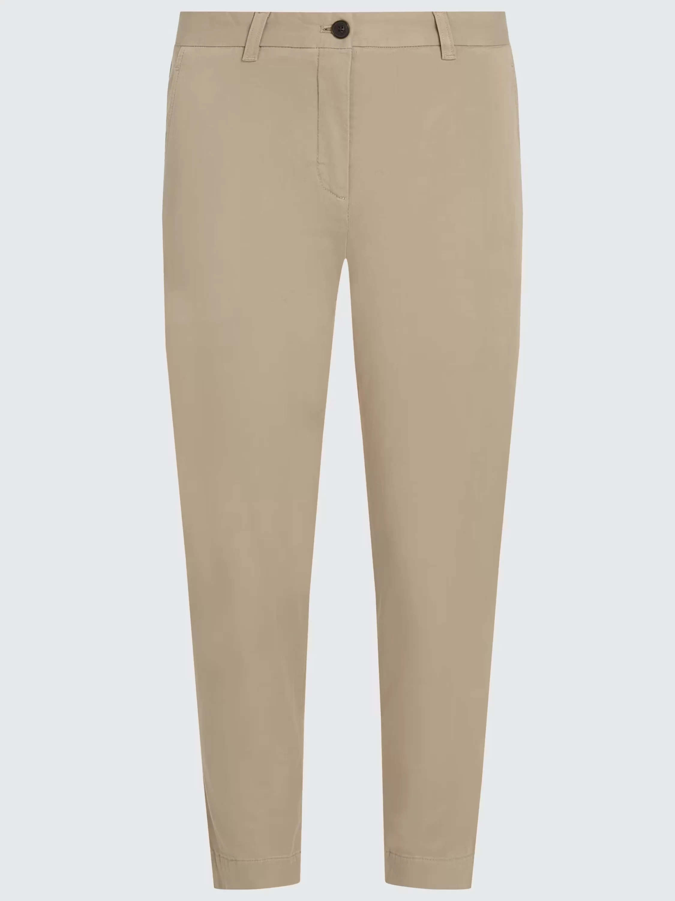 Tommy Hilfiger Kadın Bej Slim Fit Klasik Chino Pantolon