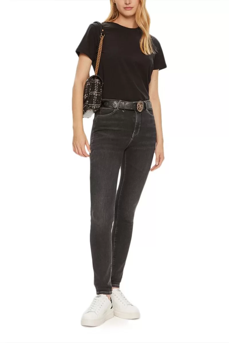 Guess COLETTE T-SHIRT Kadın Siyah T-shirt V4YI09J1314-JBLK
