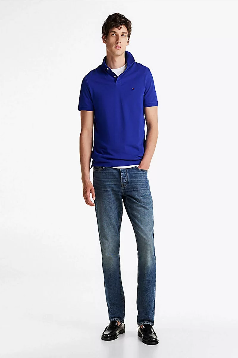 Tommy Hilfiger CORE 1985 REGULAR POLO Erkek lacivert T-shirt MW0MW17770D03