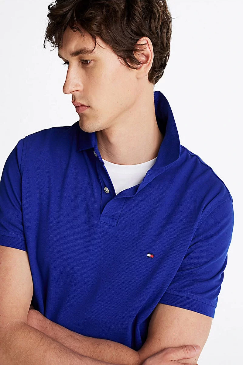 Tommy Hilfiger CORE 1985 REGULAR POLO Erkek lacivert T-shirt MW0MW17770D03