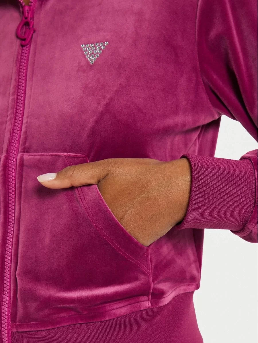 Guess Kadın Pembe Couture Sweatshirt