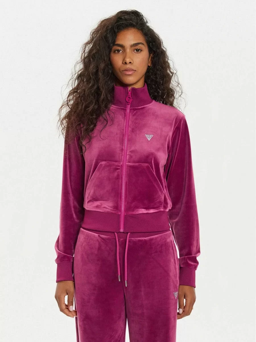 Guess Kadın Pembe Couture Sweatshirt