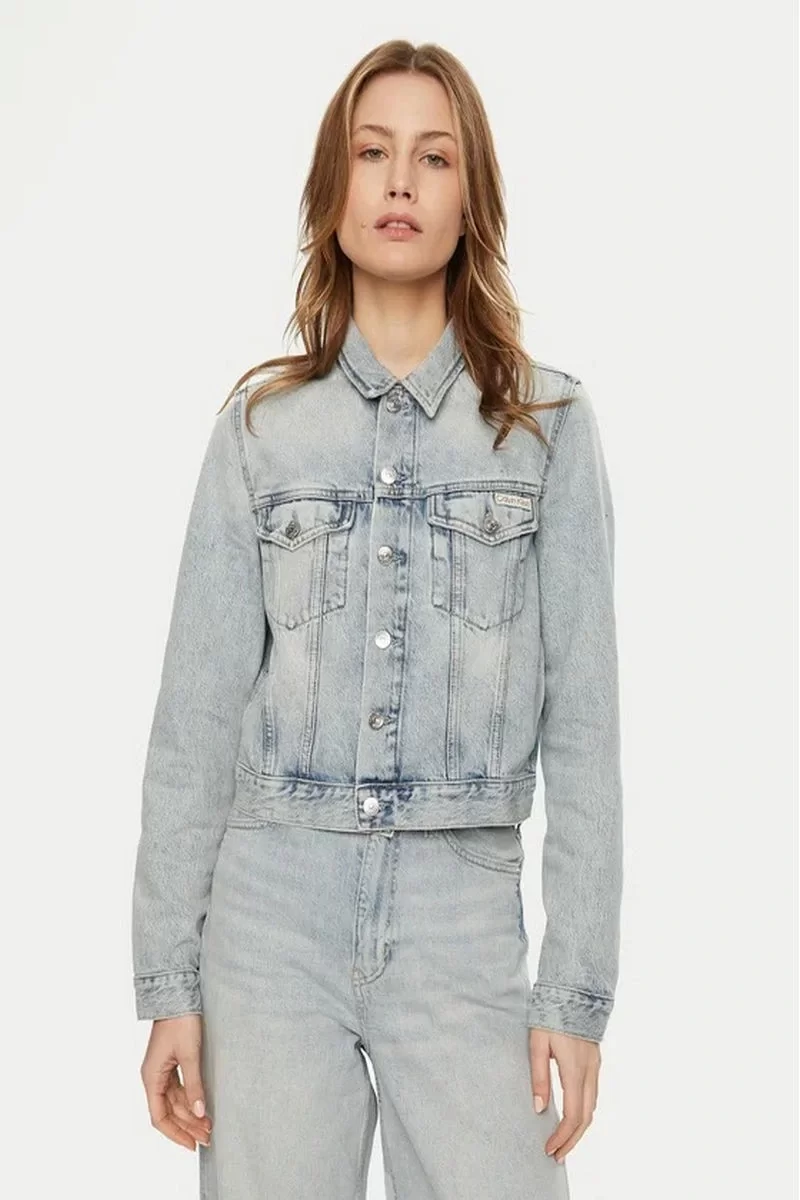 CK Jeans CROPPED 90S DENIM JACKET Kadın  Ceket J20J224544-1AA
