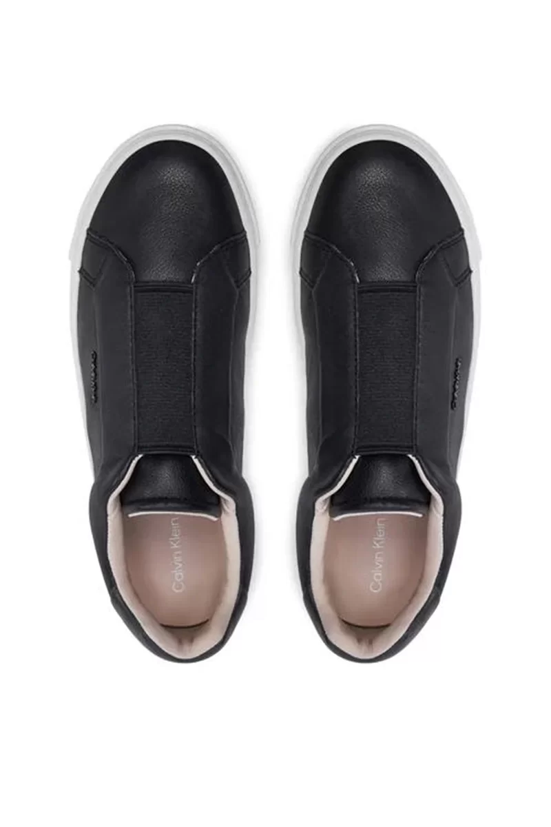 Calvin Klein CUPSOLE SLIP ON W/ML - LTH Kadın  Sneaker HW0HW02289-01Q