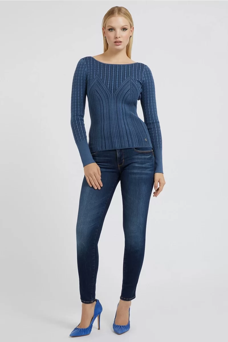 Guess Curve X Kadın Mavi Jeans W2YAJ2D4Q03-CDA1
