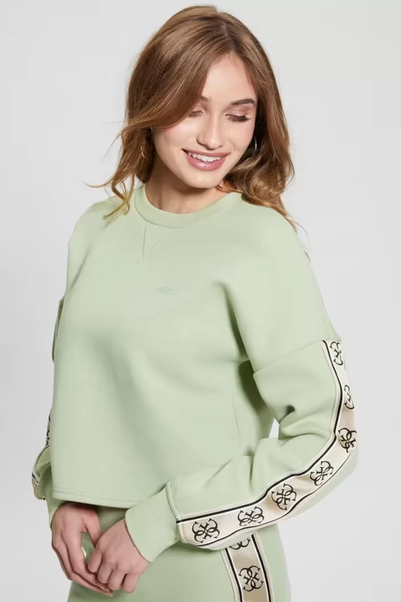 Guess CYMONE CN SWEATSHIRT Kadın Yeşil Sweatshirt V3BQ16KB3P2-G8CZ