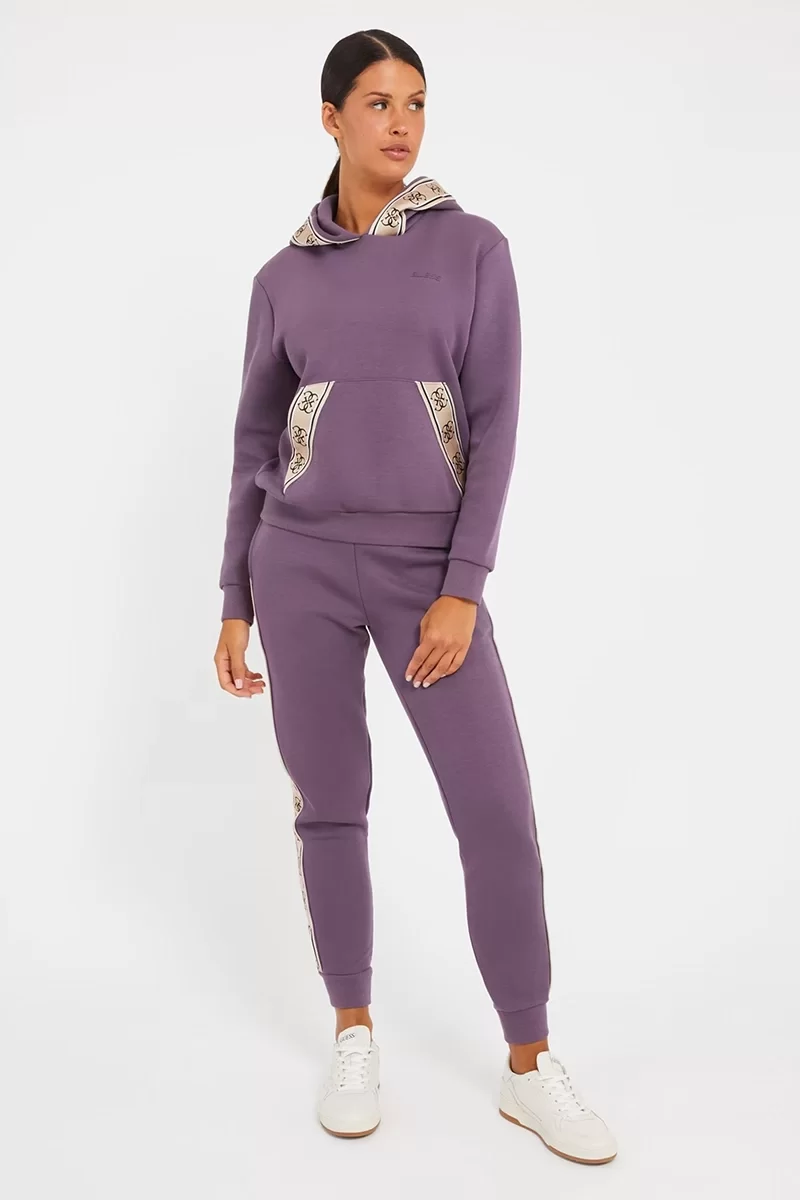 Guess CYMONE HOODED SWEATS Kadın Mor Sweatshirt V3BQ17KB3P2-A40A