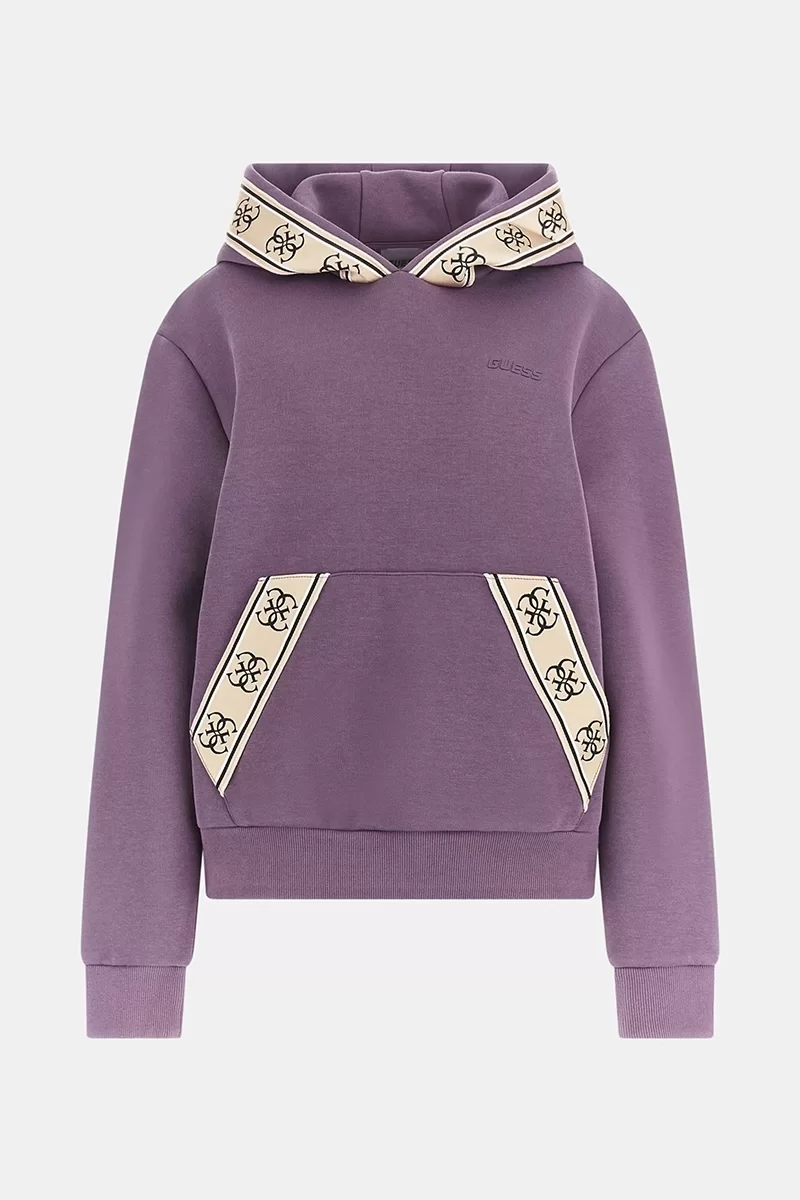 Guess CYMONE HOODED SWEATS Kadın Mor Sweatshirt V3BQ17KB3P2-A40A