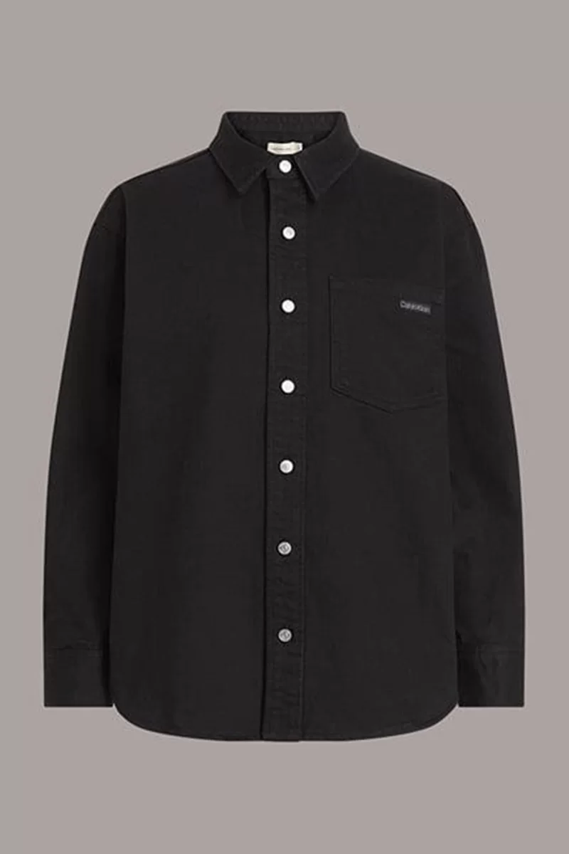 CK Jeans DAD DENIM OVERSHIRT Kadın DENIM Gömlek J20J224381-1BY