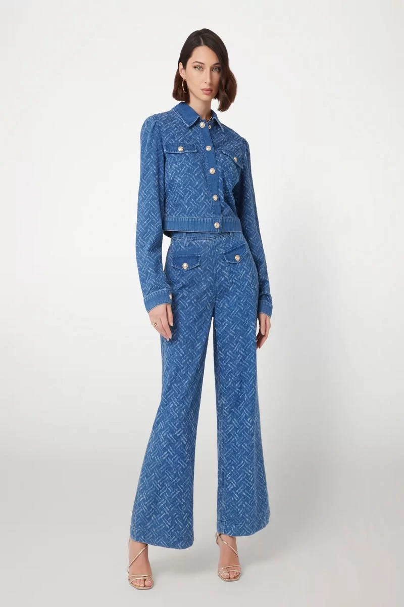 Guess Dakota Patch Kadın Mavi Jeans W5RA1TD5LE1-TKLS