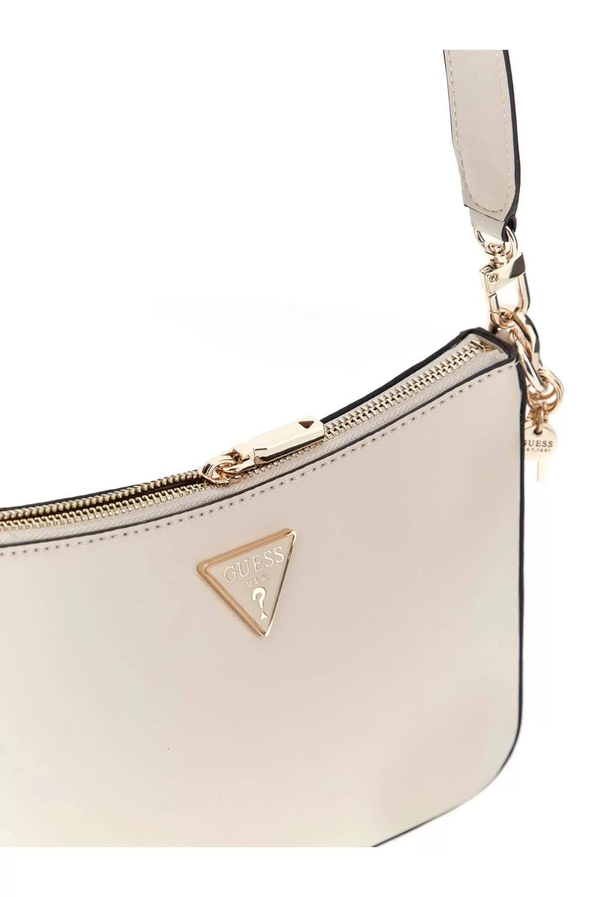 Guess Daryna Top Zıp Shoulder Bag Kadın Ekru Çapraz Çanta HWVG9493180-BON