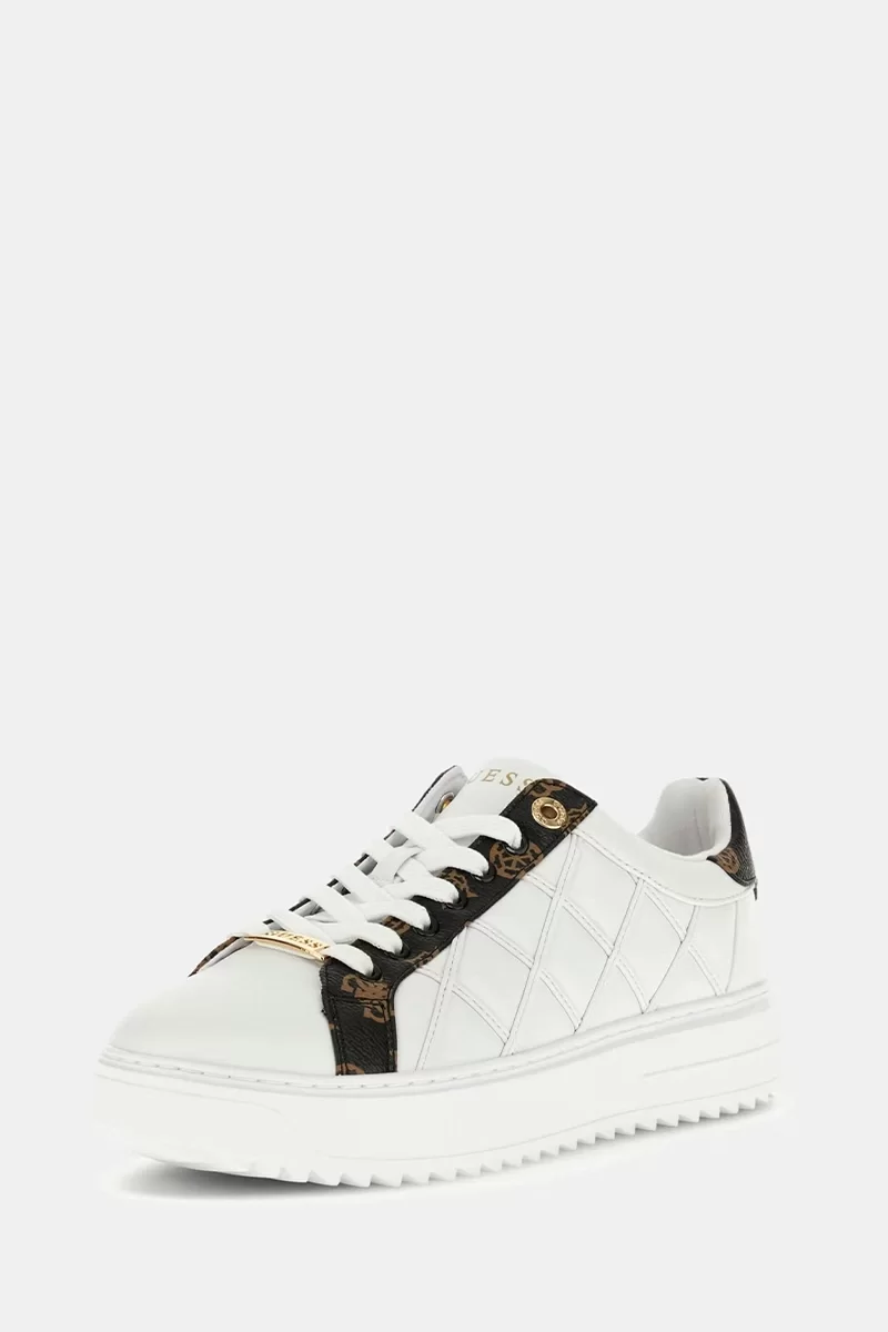 Guess Dattıce Kadın Beyaz Sneaker FLFDATFAL12-WHIBR