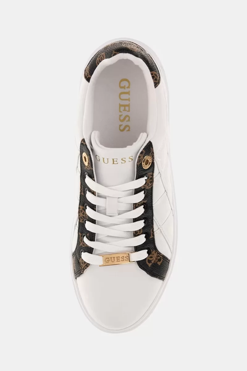 Guess Dattıce Kadın Beyaz Sneaker FLFDATFAL12-WHIBR