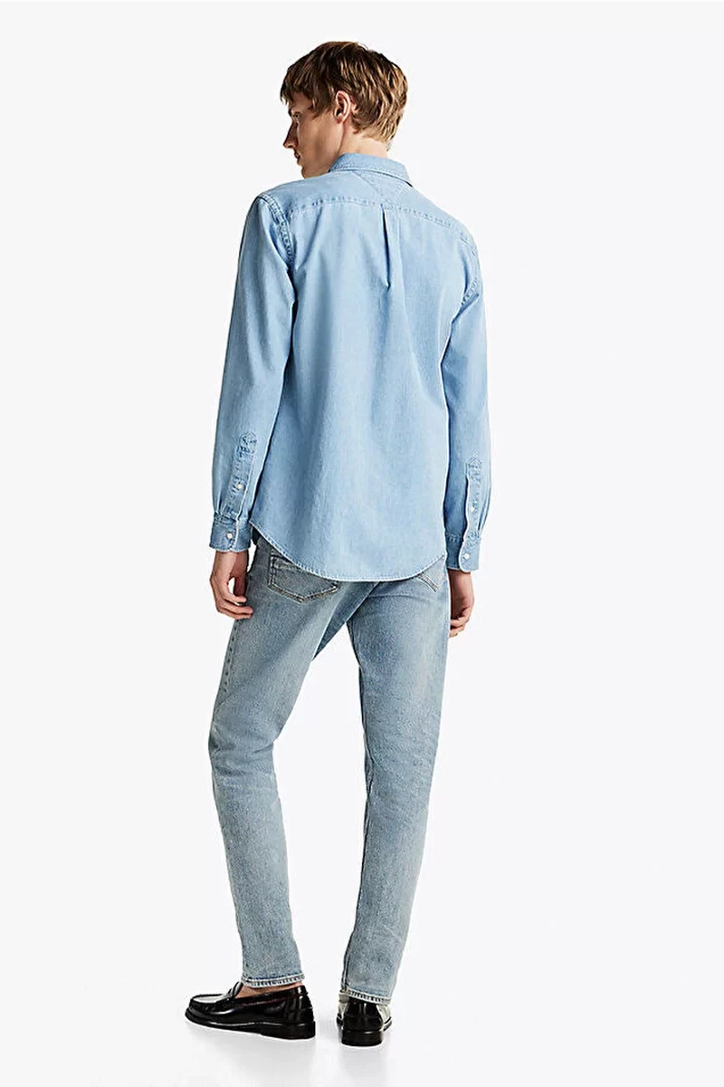 Tommy Hilfiger DENIM RF SHIRT Erkek  Gömlek MW0MW375811BB